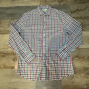 Men’s Penguin Long Sleeve Button-Down Dress Shirt, Size 16, 34/35